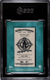 2024 Topps Allen & Ginter Alex Sarr #MA-AS Framed Mini Autograph Blue Frame SGC 9 Auto 10